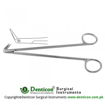 Diethrich-Potts Vascular Scissor Angled 60° - Ultra Delicate Blade Stainless Steel, 18 cm - 7"